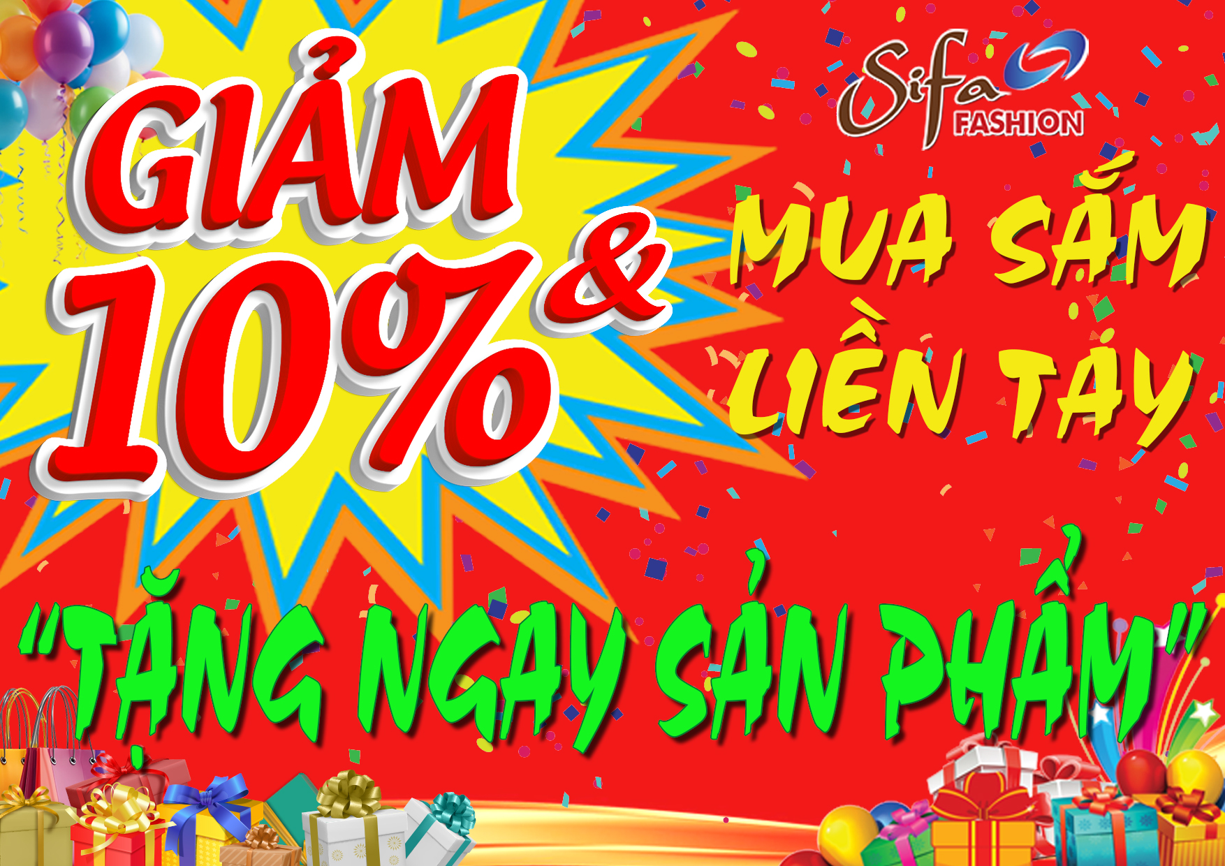 MUA SẮM LIỀN TAY, TẶNG NGAY SẢN PHẨM