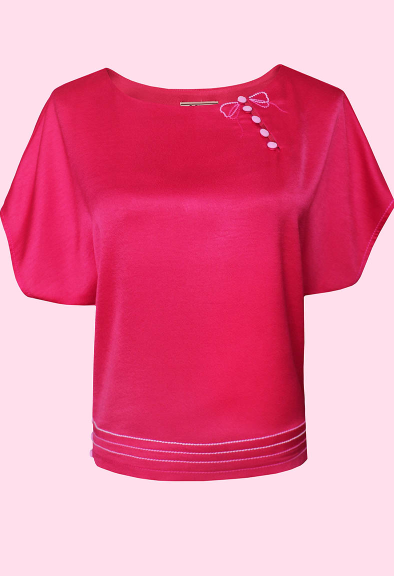 Áo cổ thuyền cách điệu