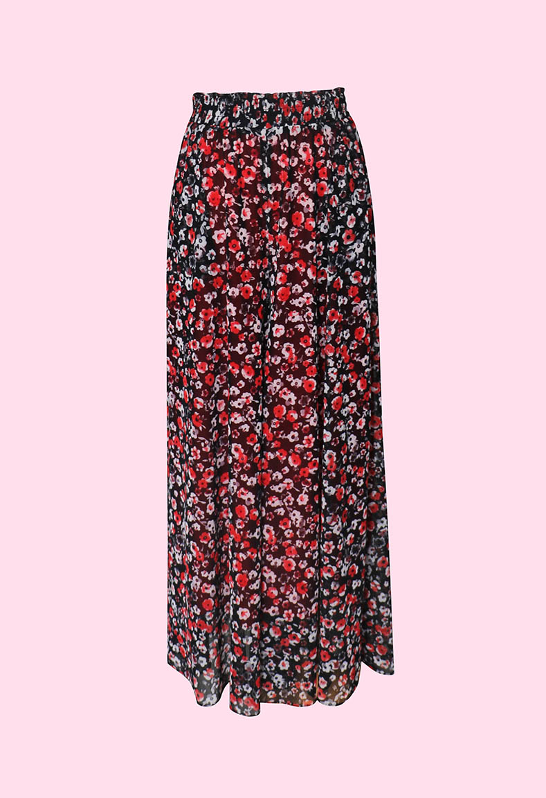 Bộ áo cổ vuông tim - Quần váy