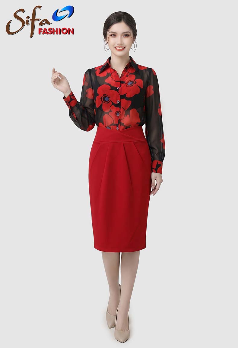 Váy xếp 4 ly