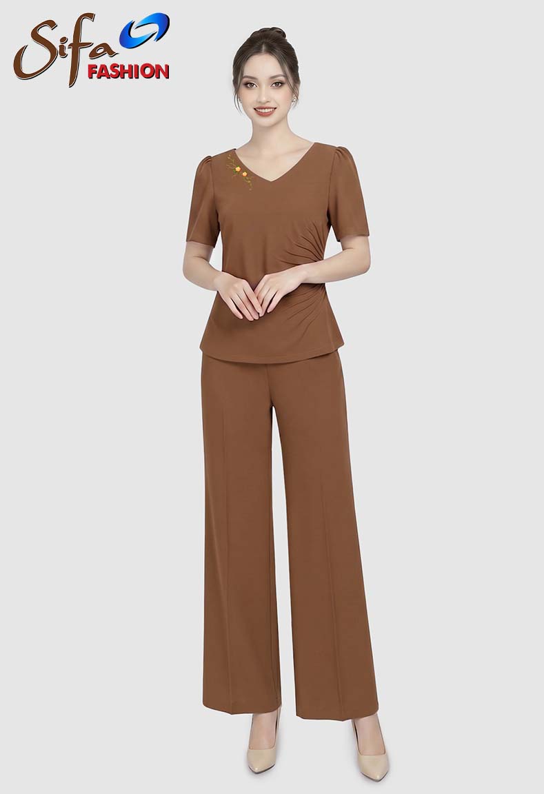 Bộ lụa cổ thuyền - Quần