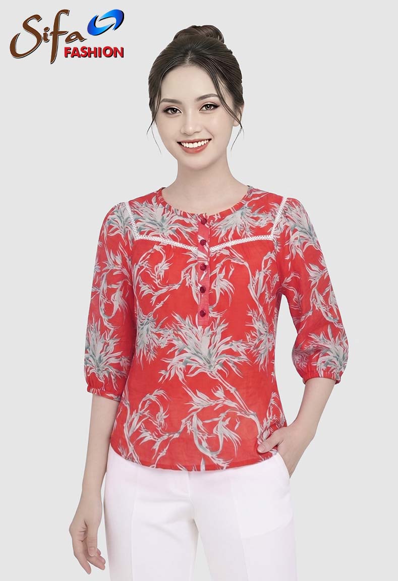 Áo cổ tròn